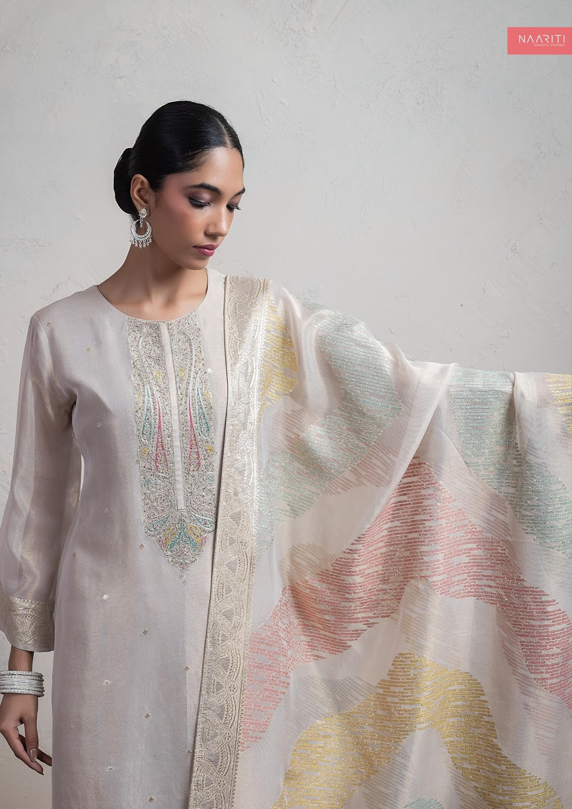 Nava Naariti Tissue Silk Pant Style Suits Supplier Gujarat