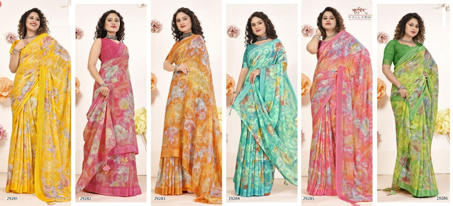 Navita Vallabhi Prints Georgette Sarees Exporter Ahmedabad