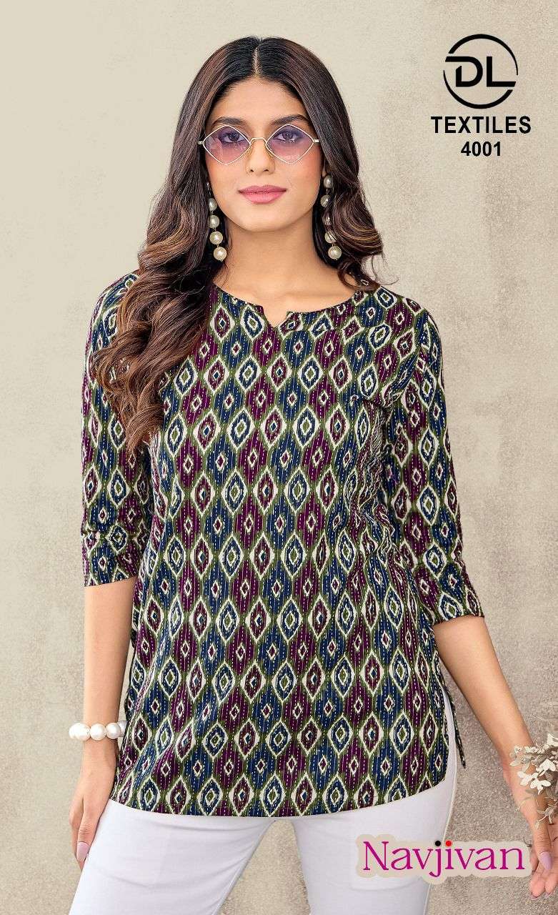 Navjivan Vol 4 Dl Cotton Short Kurtis Supplier Ahmedabad
