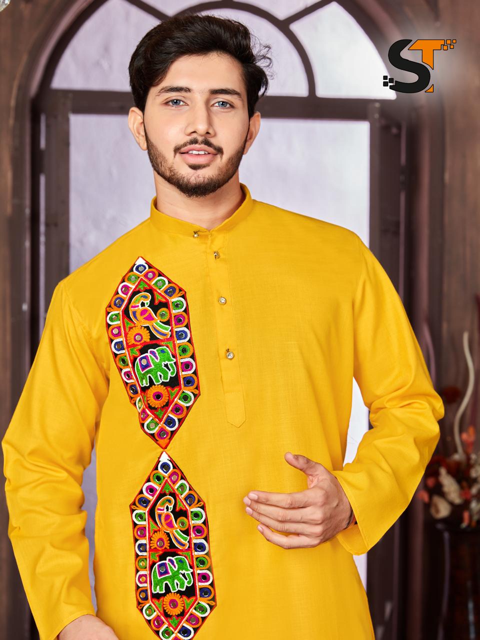 Navratri Salas Cotton Mens Kurta Pajama Wholesaler India