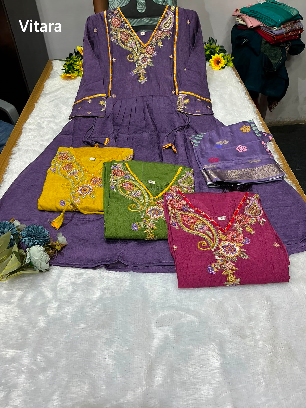Navya Vitara Crush Readymade Anarkali Suits Wholesaler India