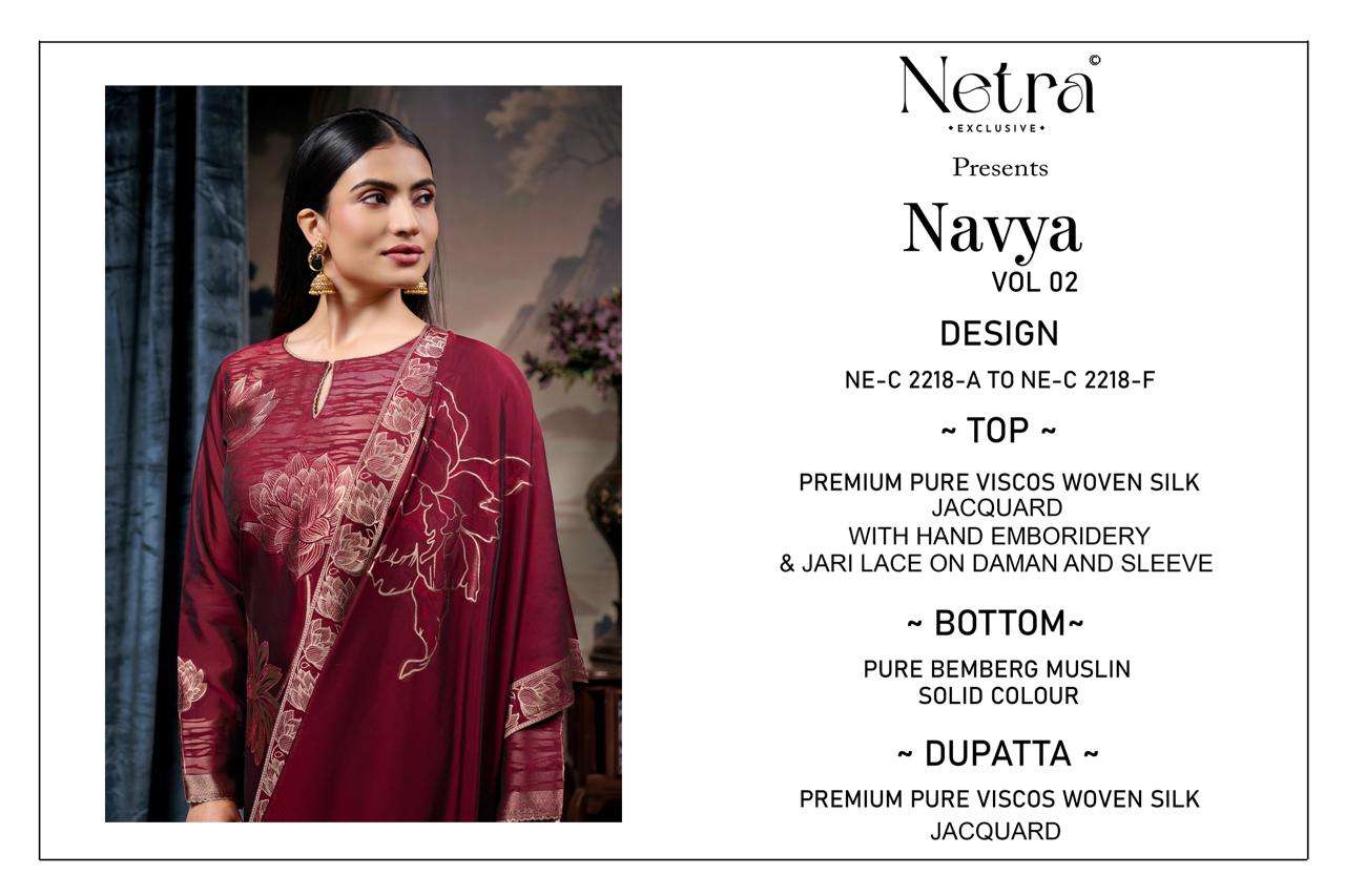 Navya Vol 2 Netra Woven Silk Pant Style Suits Manufacturer