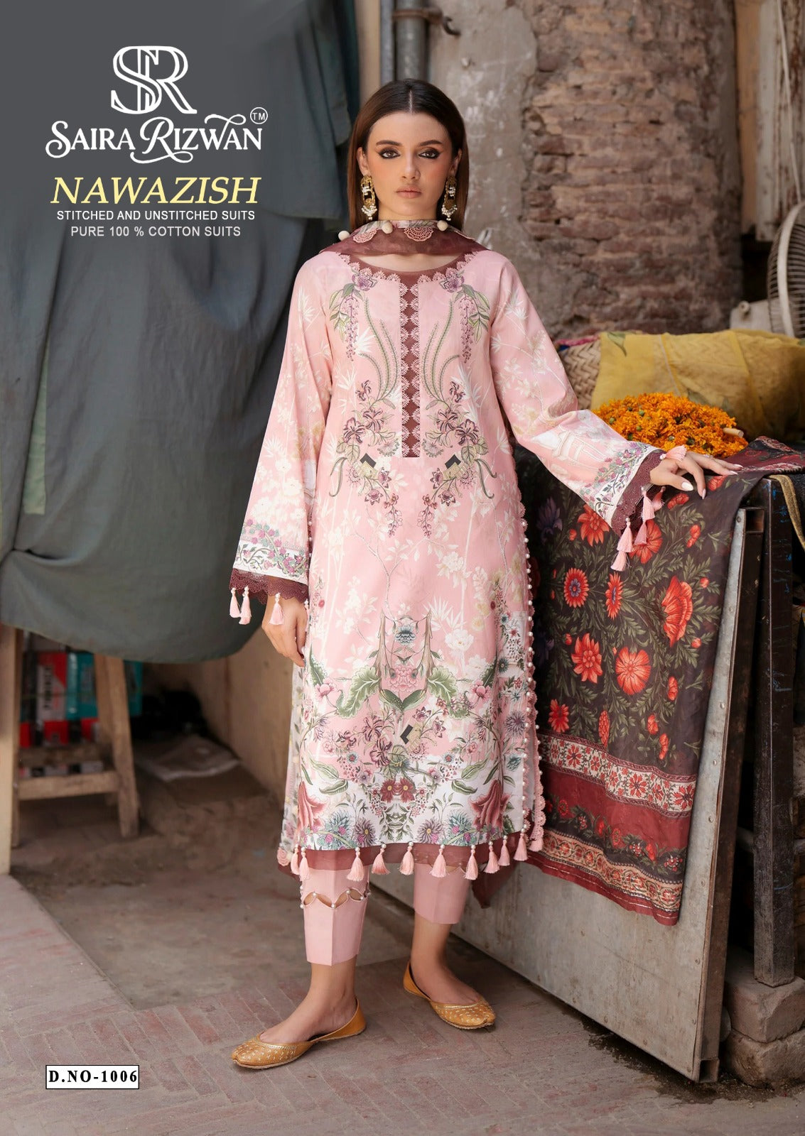 Nawazish Saira Rizwan Cotton Karachi Salwar Suits Wholesaler Gujarat