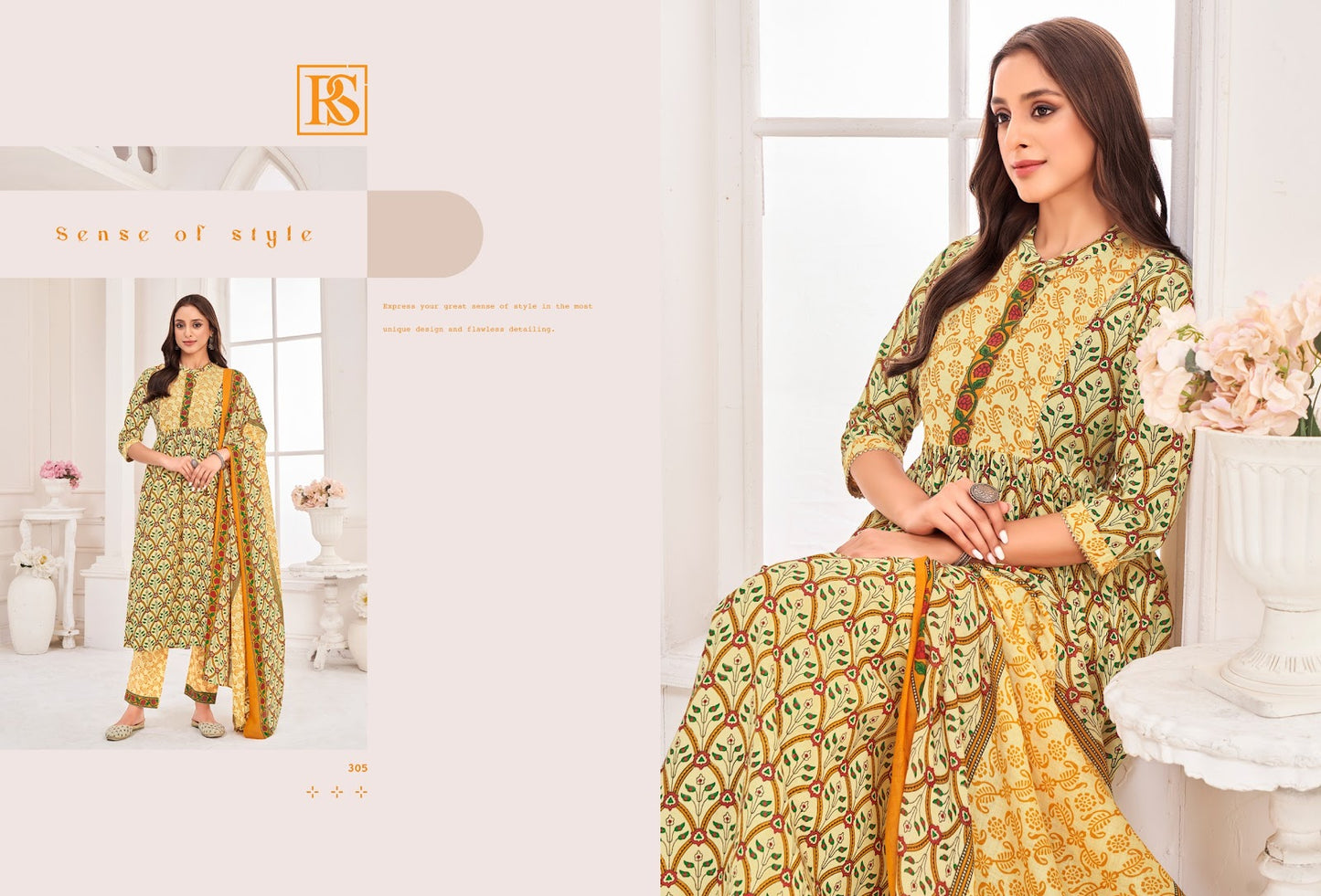 Nayantara Rangi Sangi Cotton Readymade Pant Style Suits Supplier Ahmedabad
