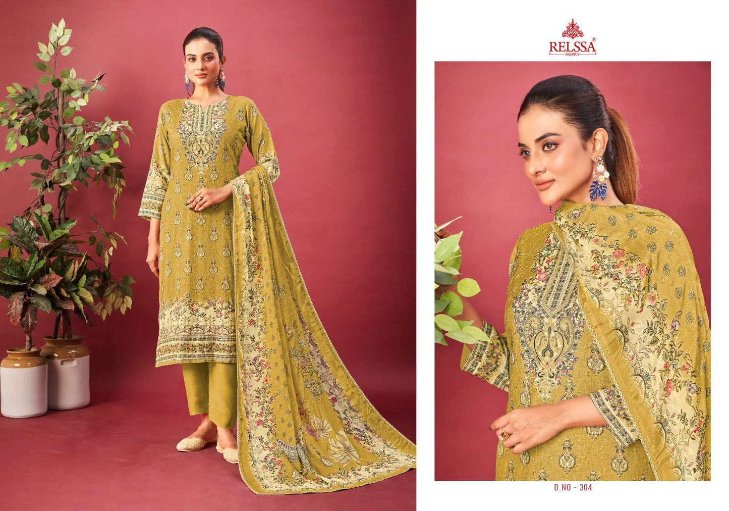Nayantara Vol 3 Relssa Fabrics Pant Style Suits Wholesale Price
