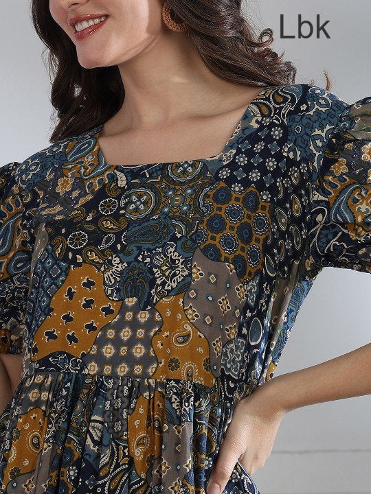 Nayra Vol 1 Lbk Cotton Midi Dress Wholesale