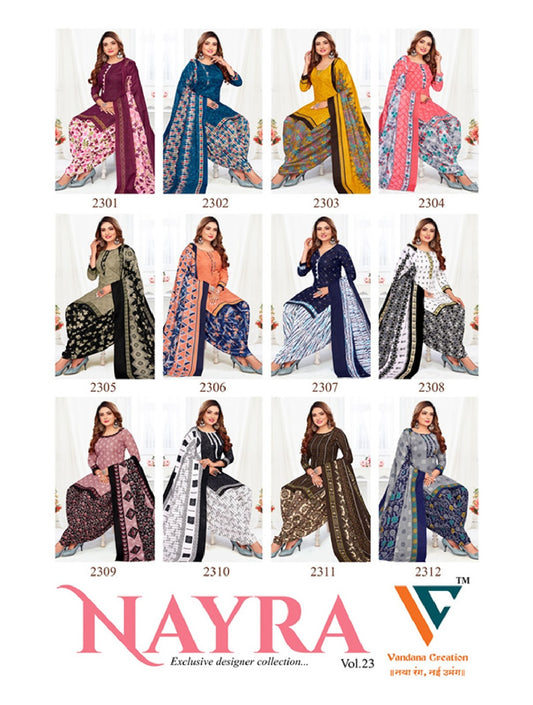 Nayra Vol 23 Vandana Creation Cotton Dress Material