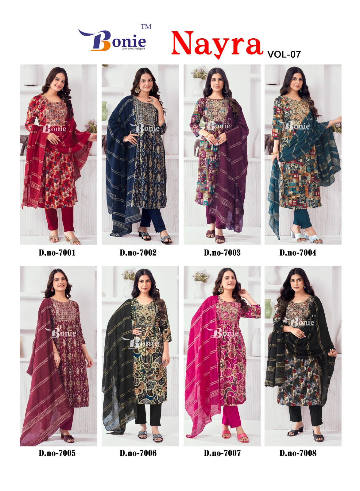 Nayra Vol 7 Bonie Heavy Rayon Readymade Pant Style Suits Manufacturer
