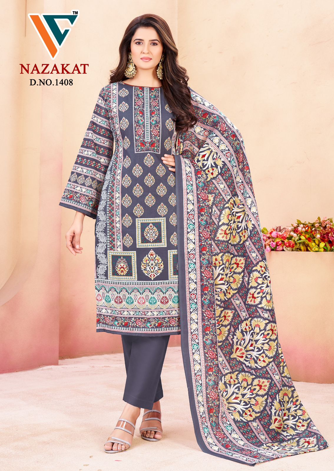 Nazakat Vol 14 Vandana Creation Soft Cotton Karachi Salwar Suits Manufacturer Ahmedabad