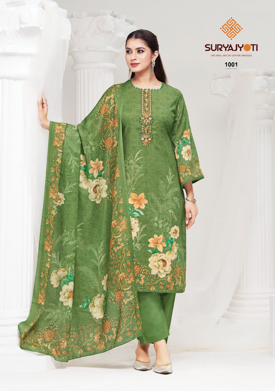 Nazakat Vol 1 Suryajyoti Cambric Cotton Dress Material Exporter Ahmedabad