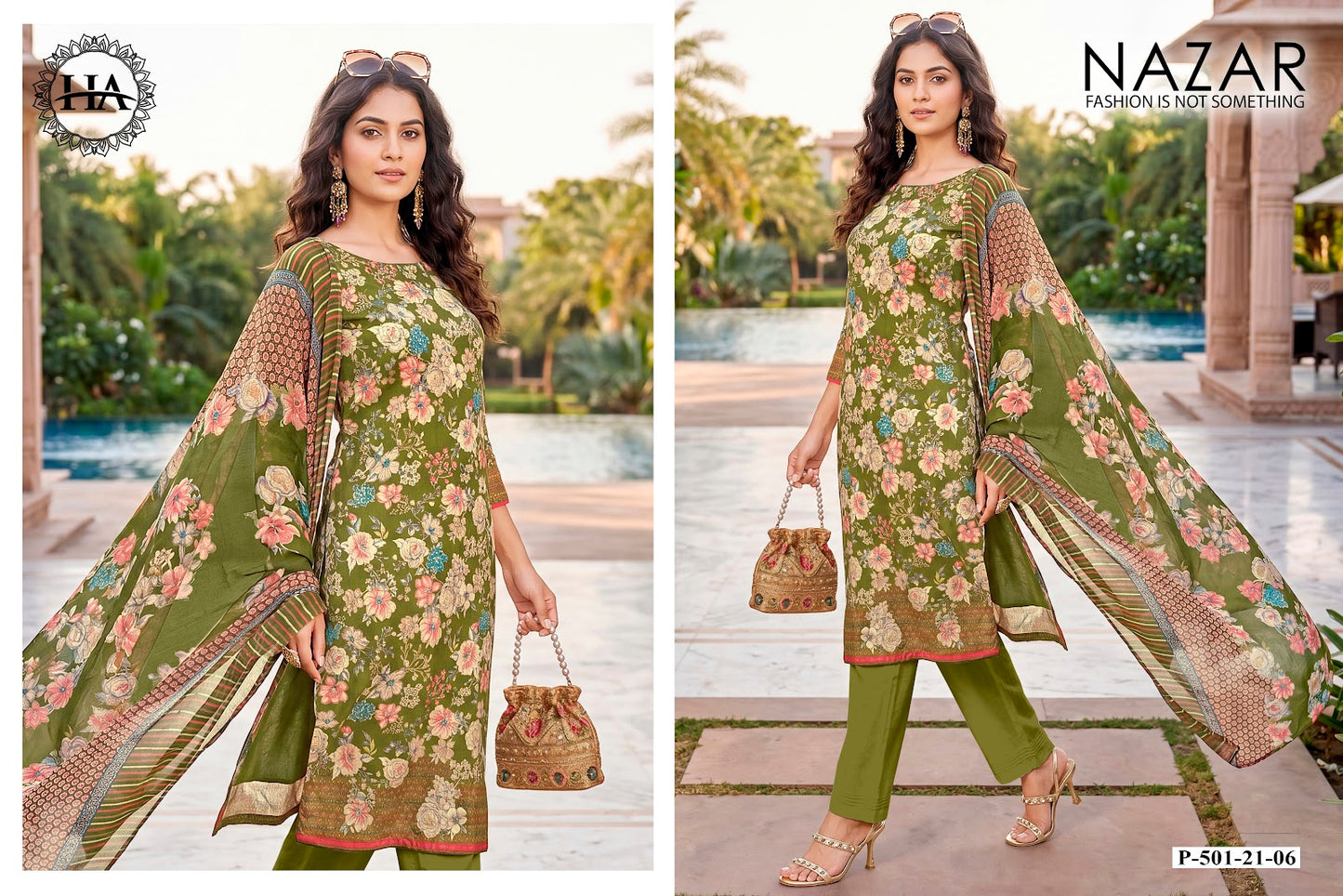 Nazar Harshit Fashion Zam Karachi Salwar Suits Supplier India