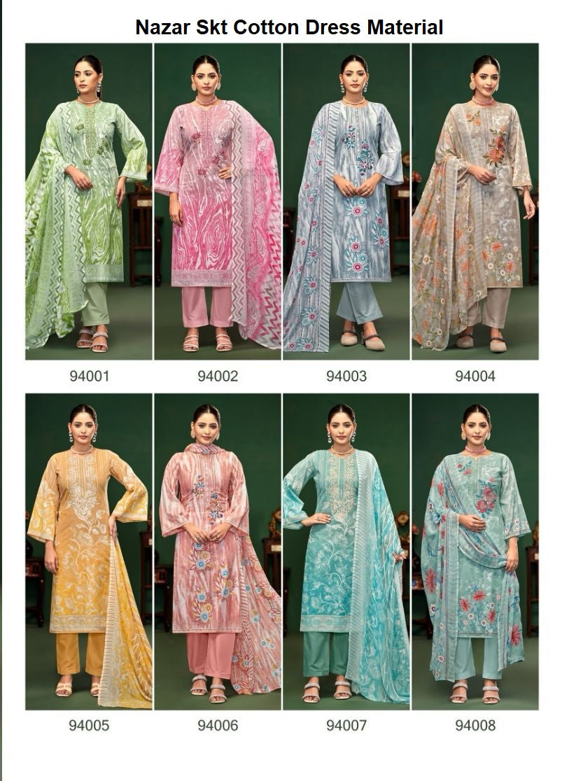 Nazar Skt Cotton Dress Material Wholesaler