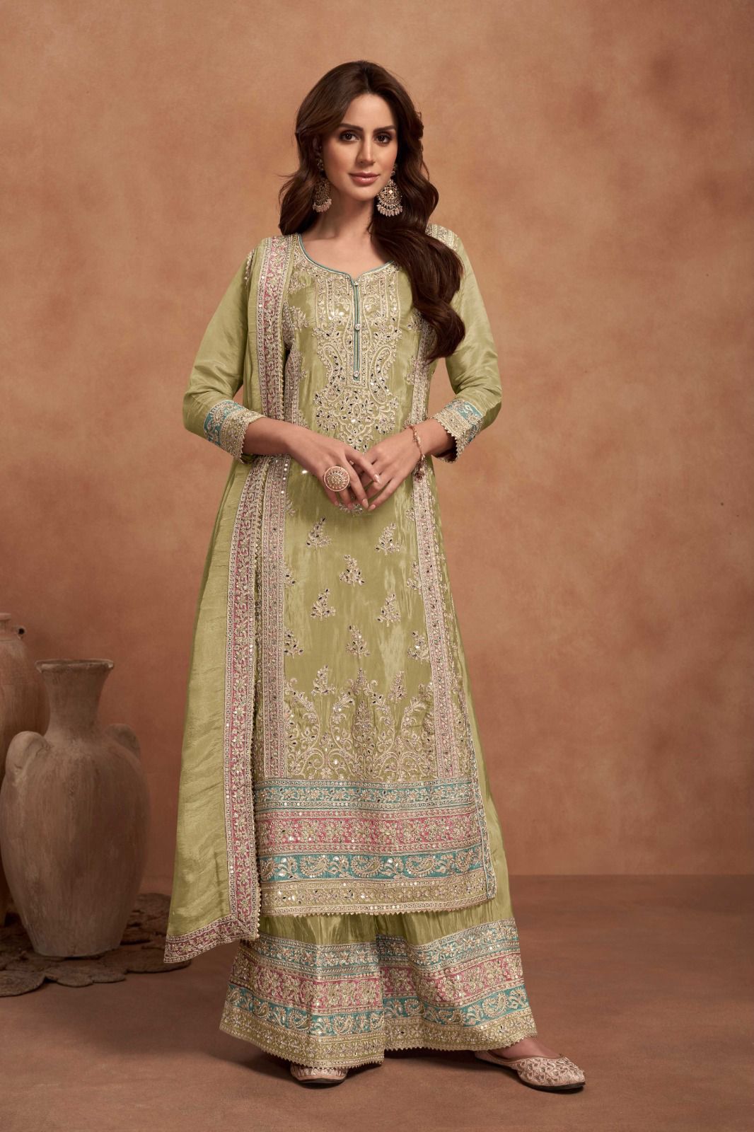 Nazia Colour 7453 Gulkayra Designer Silk Readymade Suits Manufacturer