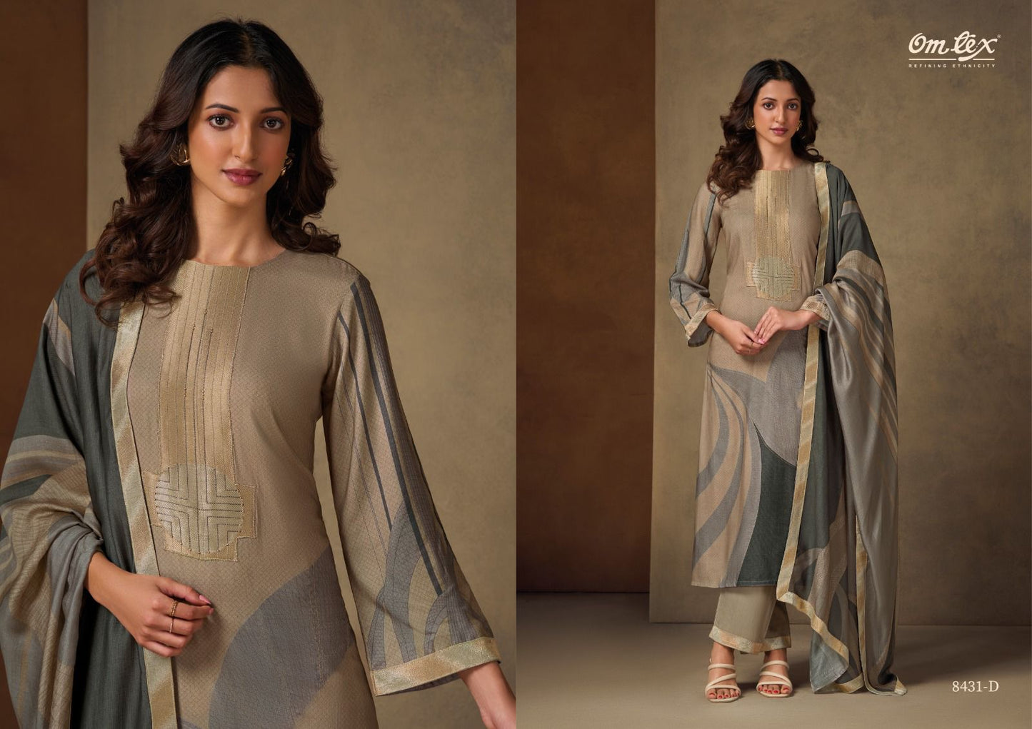 Nazrana Omtex Pashmina Suits Exporter
