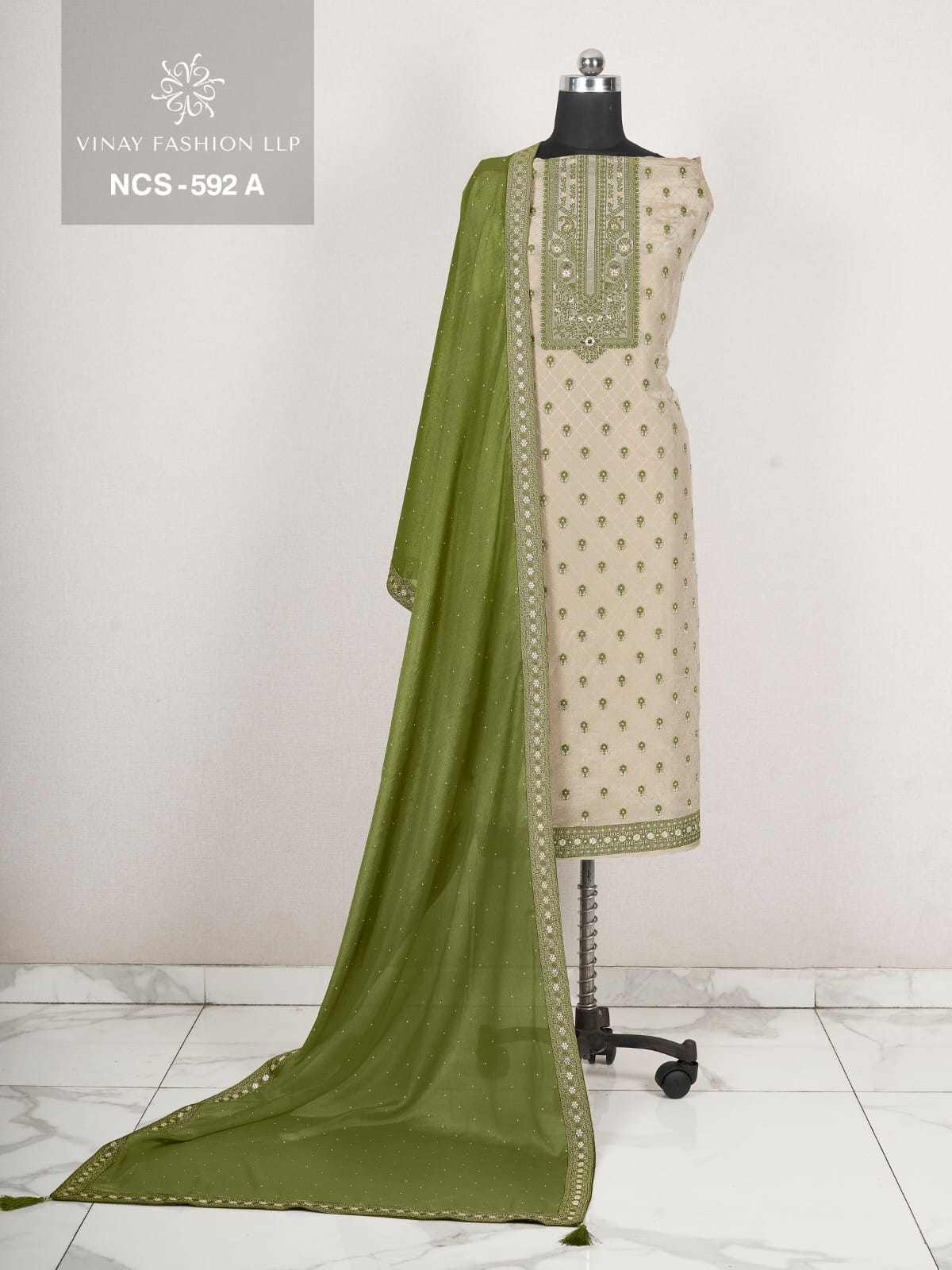 Ncs 522-592 Vinay Fashion Llp Kanjivaram Silk Salwar Suits Supplier Gujarat