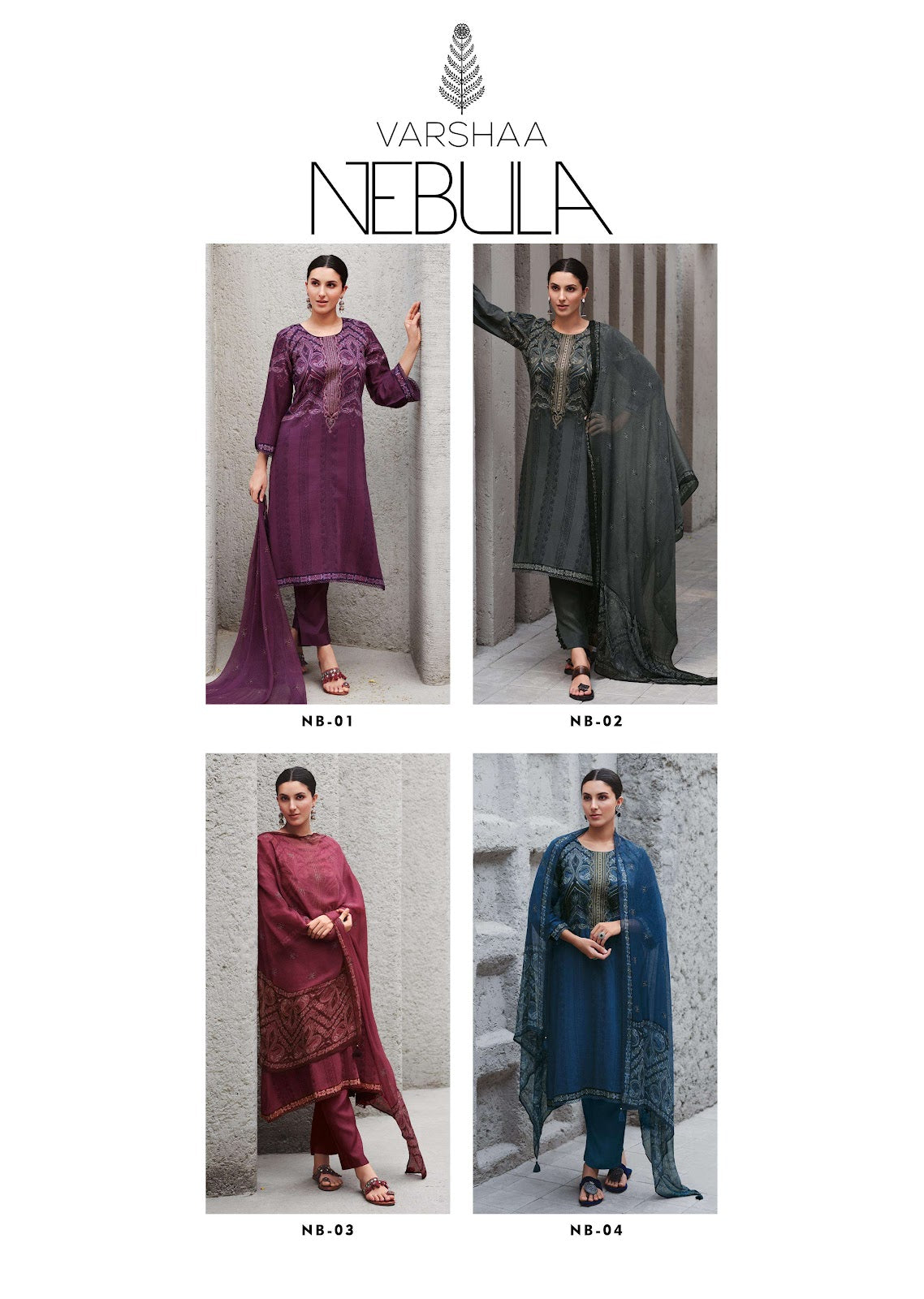 Nebula Varsha Fashions Cotton Pant Style Suits Manufacturer