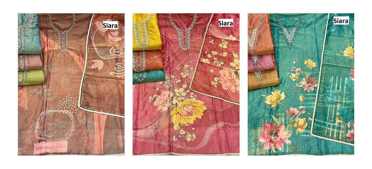 Neck Work 2107 Siara Viscose Simmer Salwar Suits Wholesale Price
