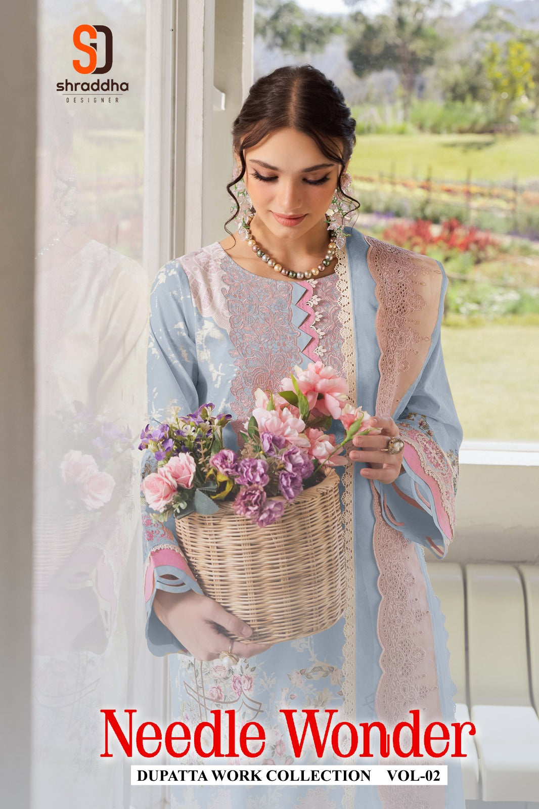 Needle Wonder Vol 2 Shraddha Designer Cotton Karachi Salwar Suits Supplier India