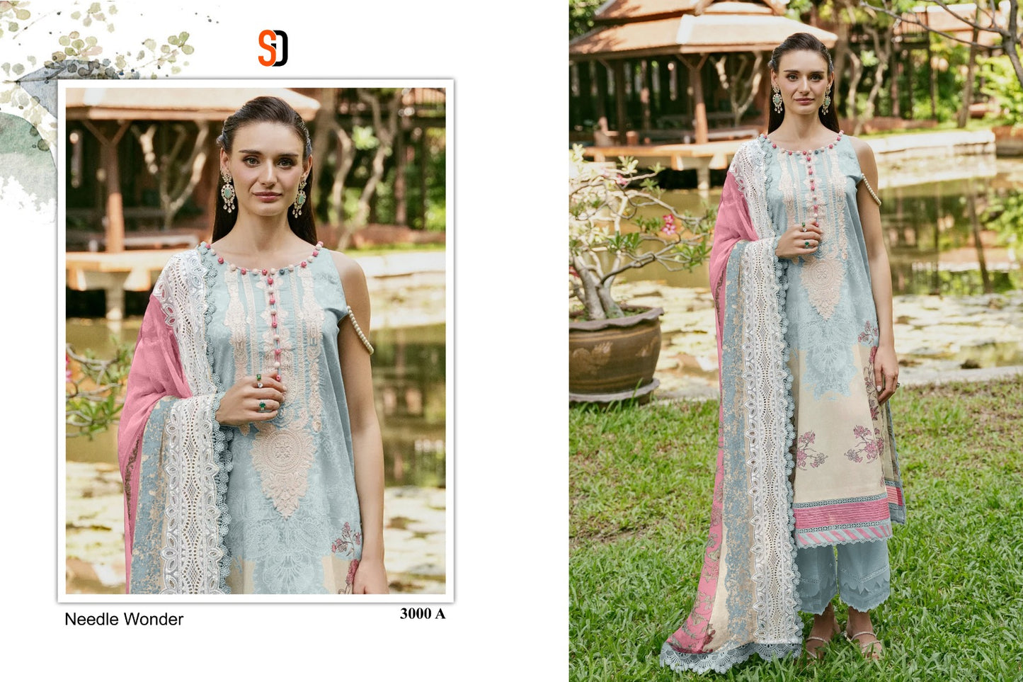 Needle Wonder Vol 3 Shraddha Designer Cotton Pakistani Patch Work Suits Manufacturer India