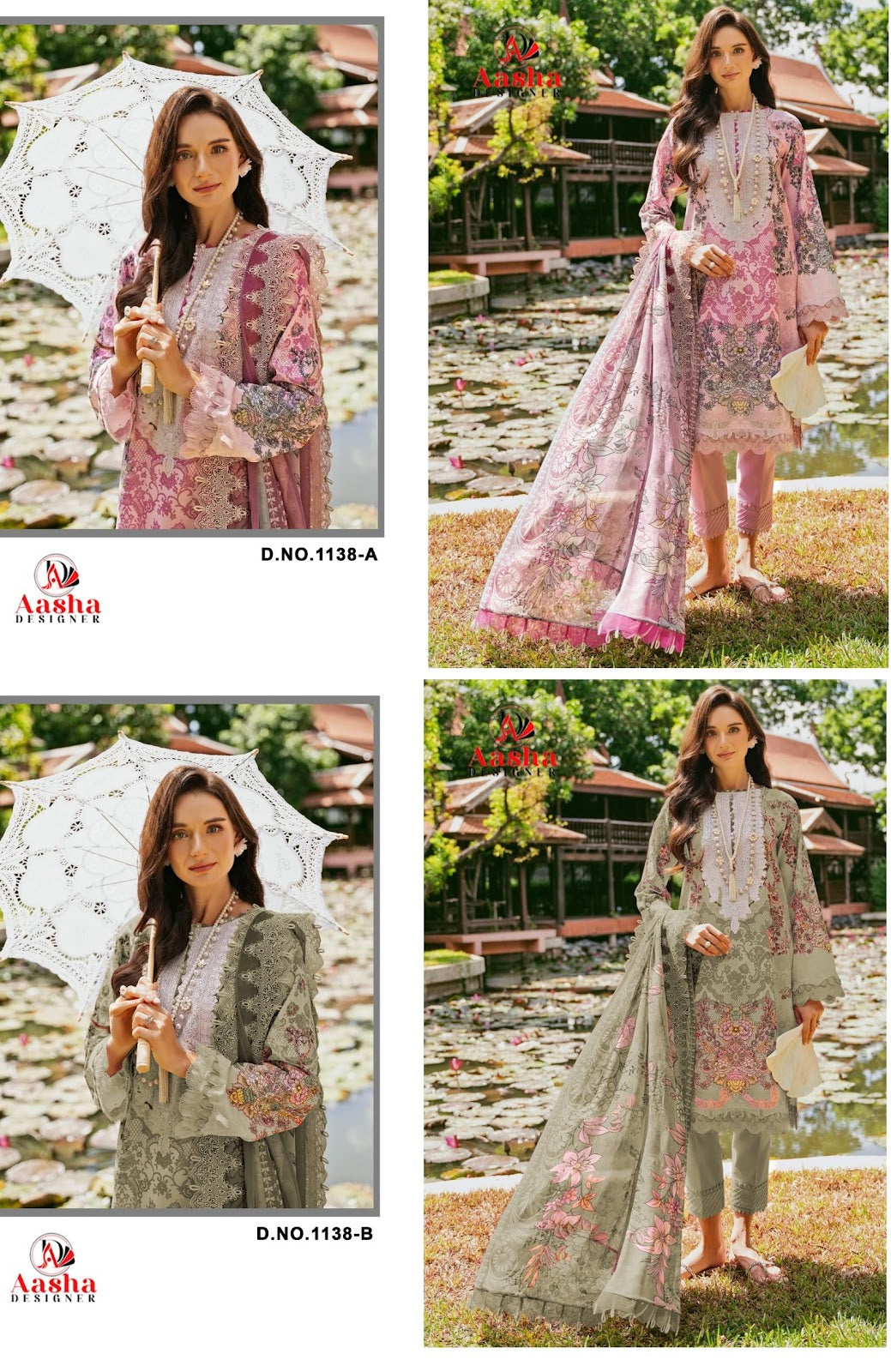 Needle Wonder Vol 9-1138Ab Aasha Designer Pure Cotton Pakistani Patch Work Suits Wholesaler Gujarat