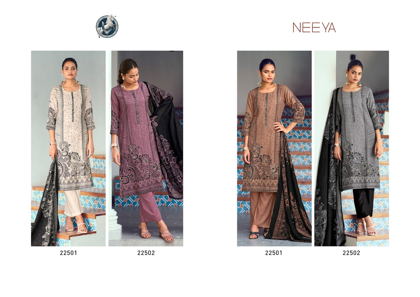 Neeya Vivek Mal Pant Style Suits Wholesale Price