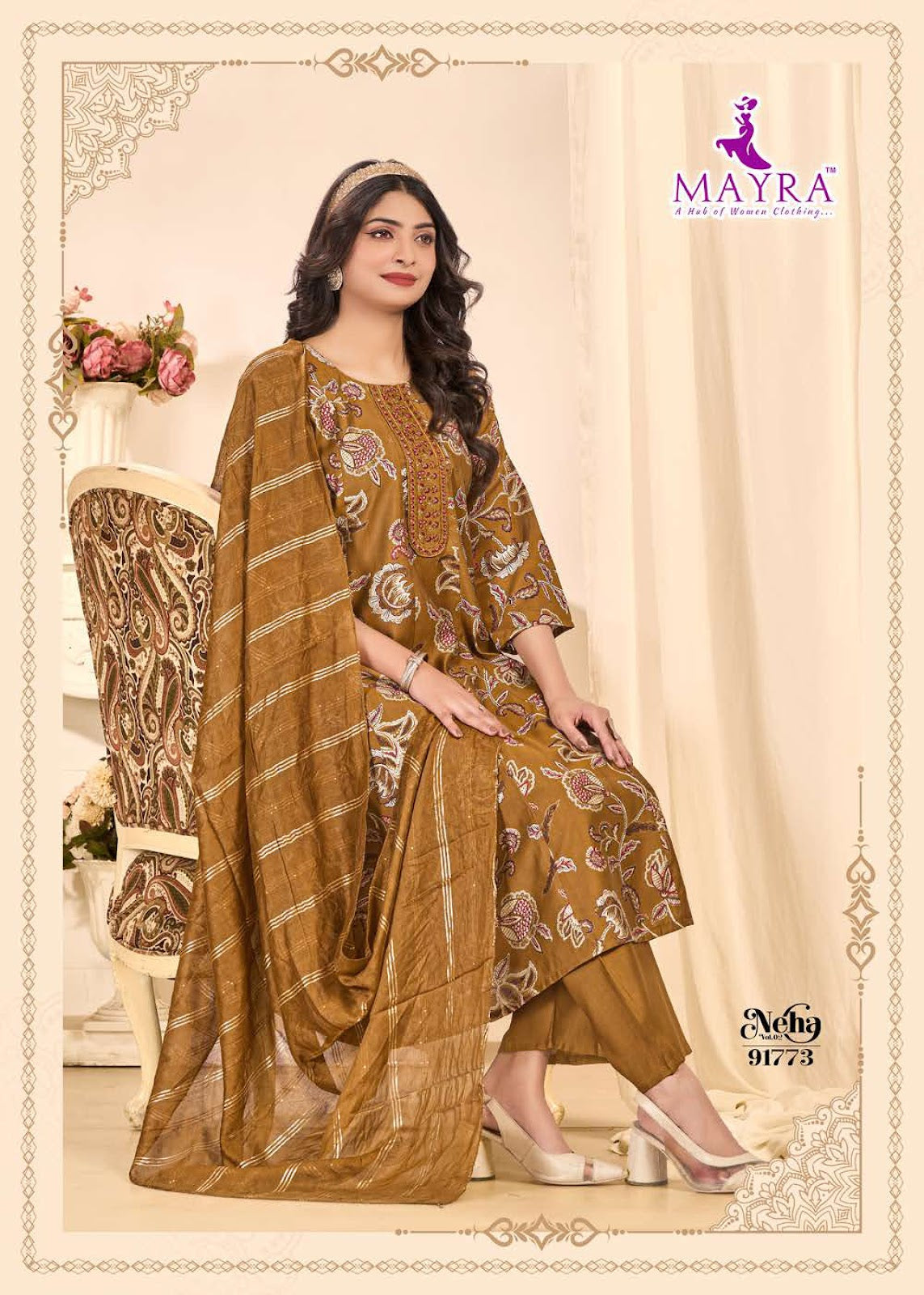 Neha Vol 2 Mayra Vertican Readymade Anarkali Suits Wholesaler Ahmedabad