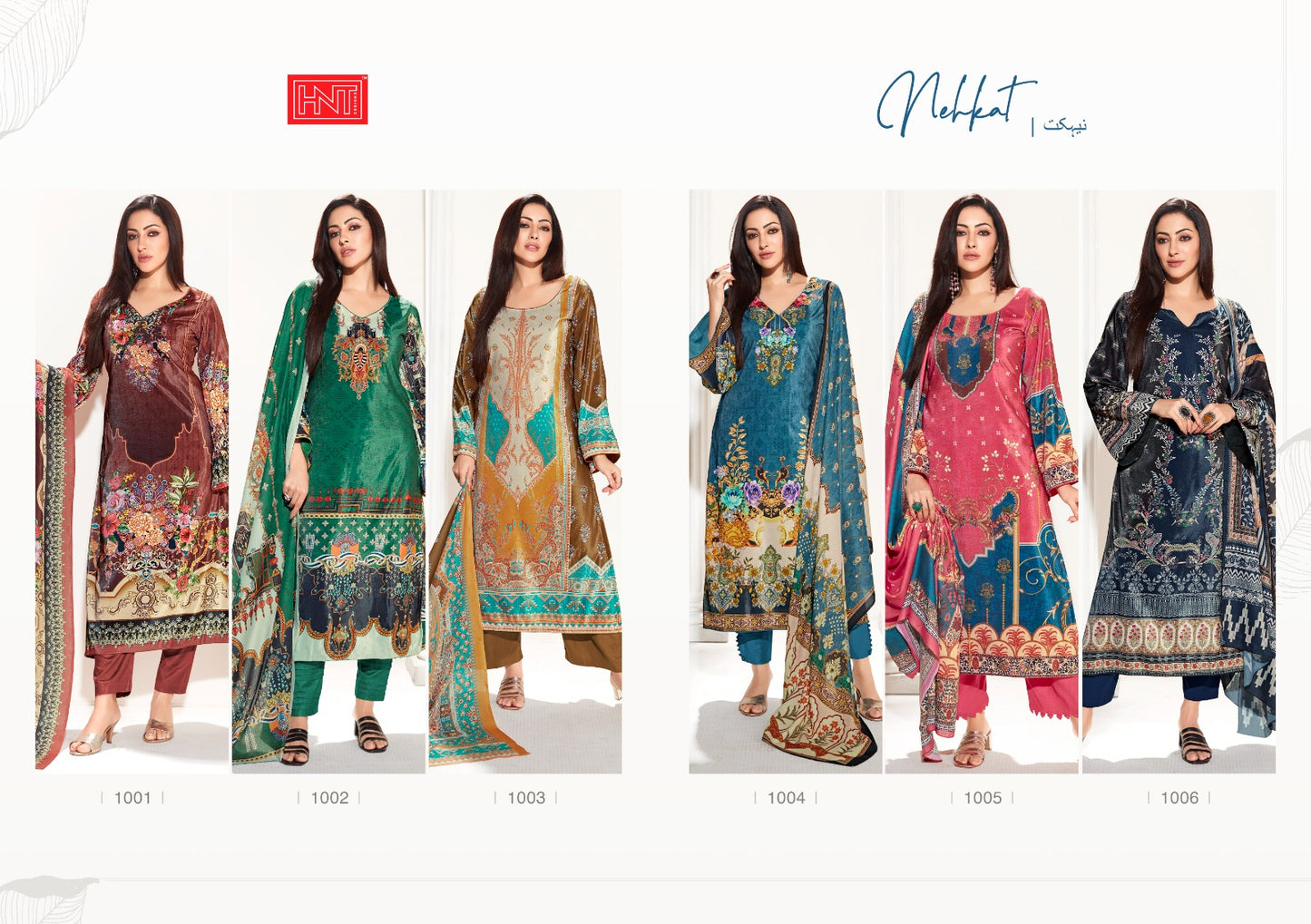 Nehkat Hnt Velvet Pashmina Suits Wholesaler