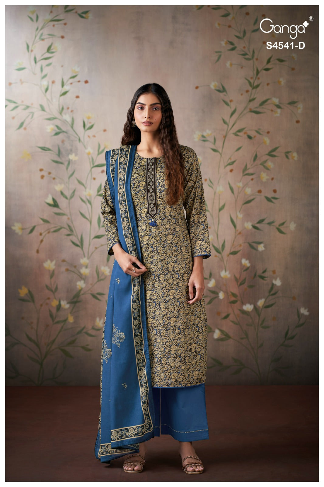 Neshira S4541 Ganga Cotton Pant Style Suits Wholesale Price