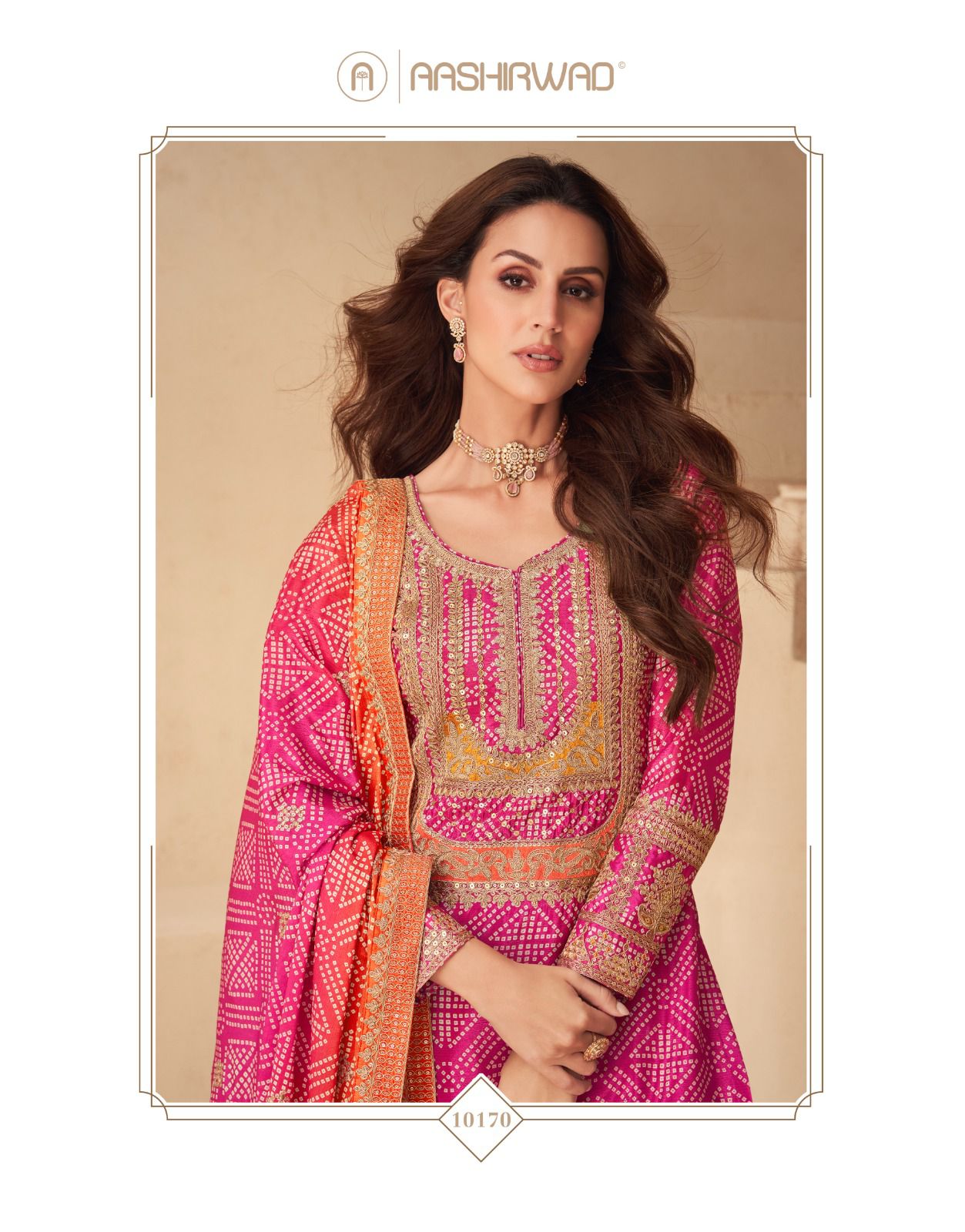 Netra Aashirwad Creation Chinon Readymade Suits Manufacturer