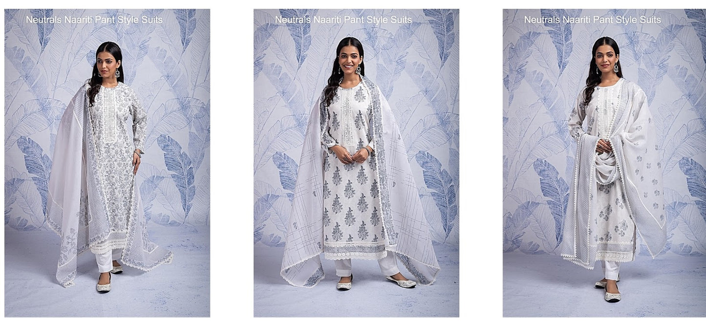 Neutrals Naariti Modal Pant Style Suits Wholesaler Ahmedabad