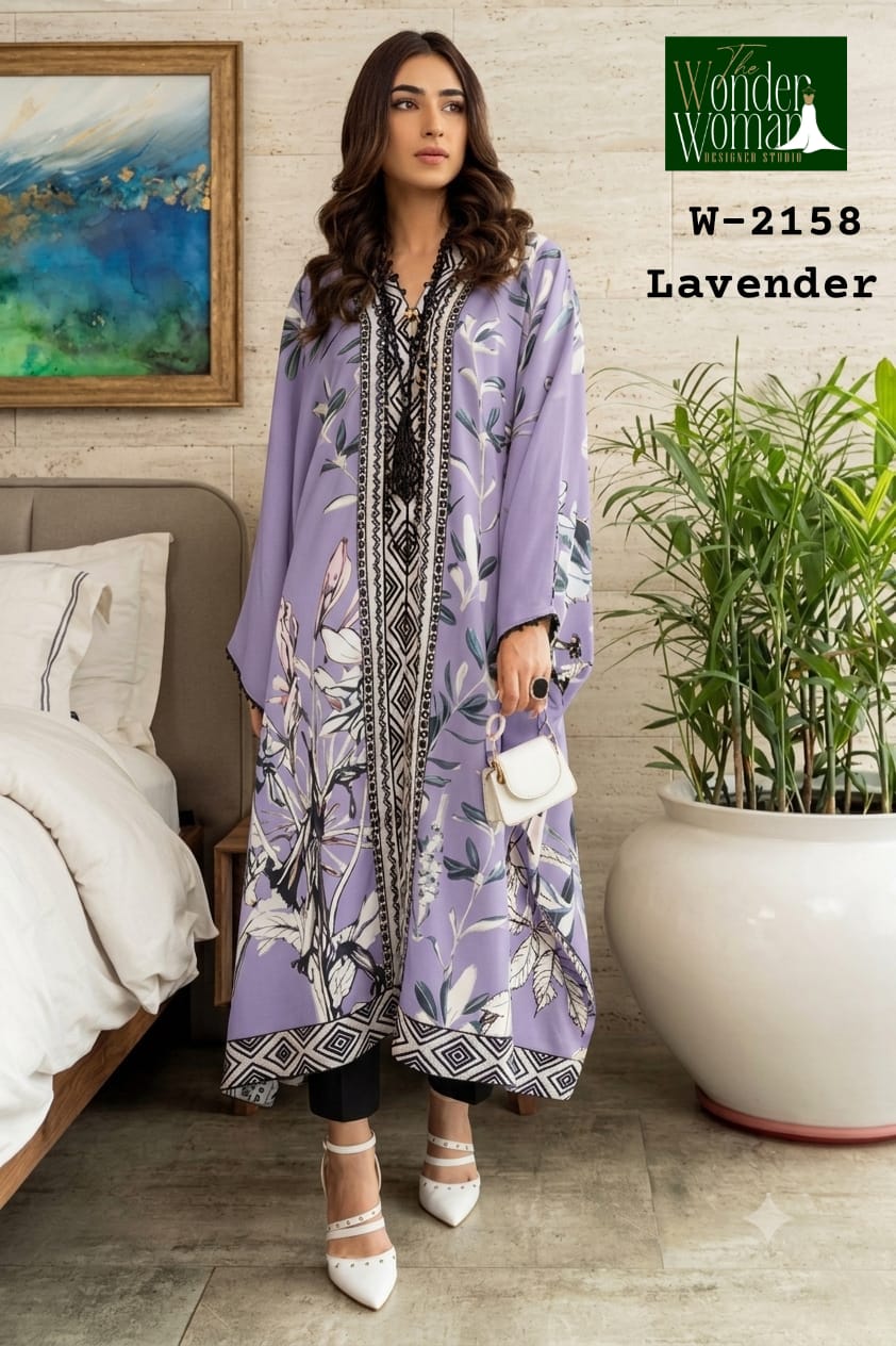 New Colours W-2158 The Wonder Woman Imported Kaftan Pant Set Manufacturer