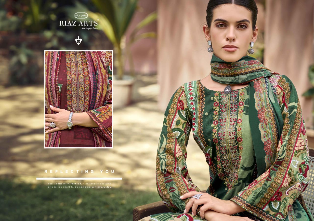 New Musafir Riaz Art Lawn Karachi Salwar Suits Wholesale Price