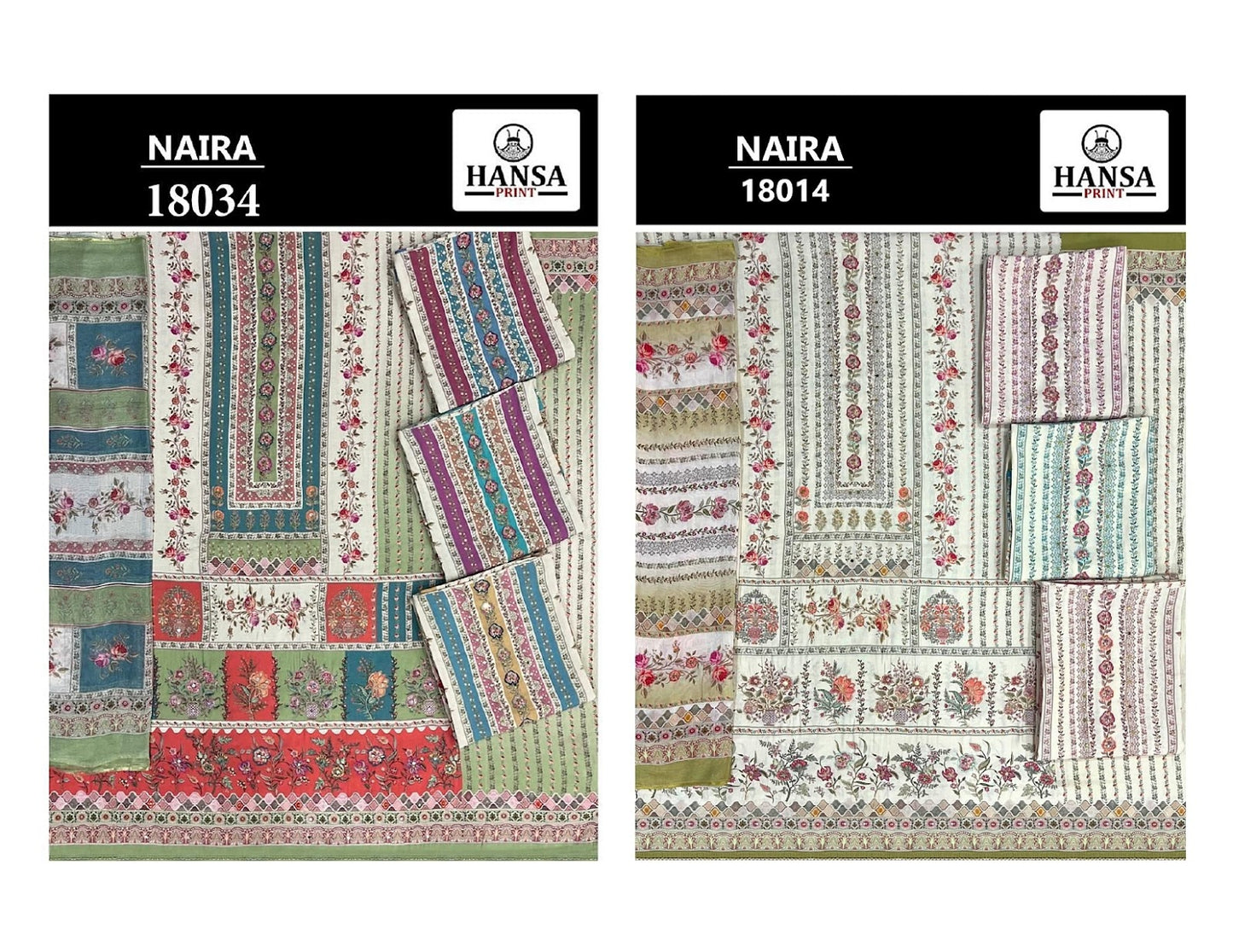 New Naira Hansa Prints Muslin Salwar Suits Manufacturer