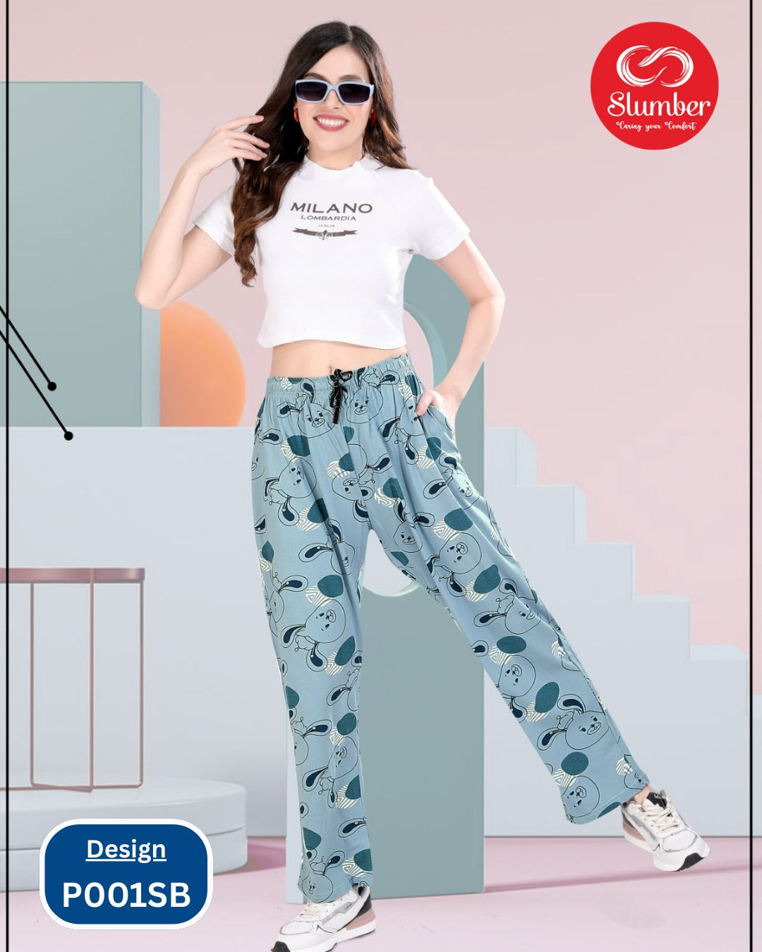 New P001 Slumber Cotton Women Night Lower Wholesaler