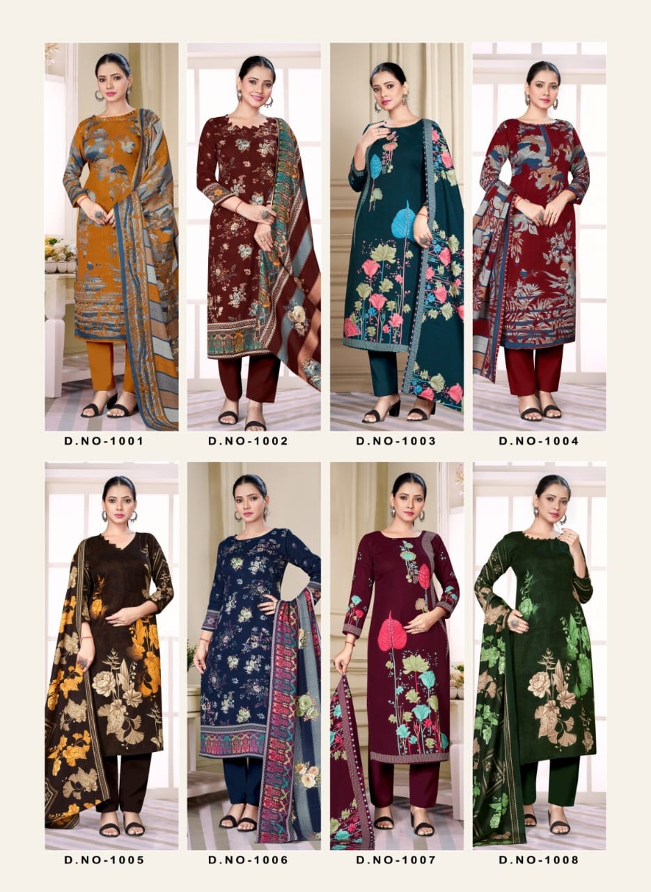 New Pashmina Shwal Vol 14 Sat Pant Style Suits Wholesaler Gujarat