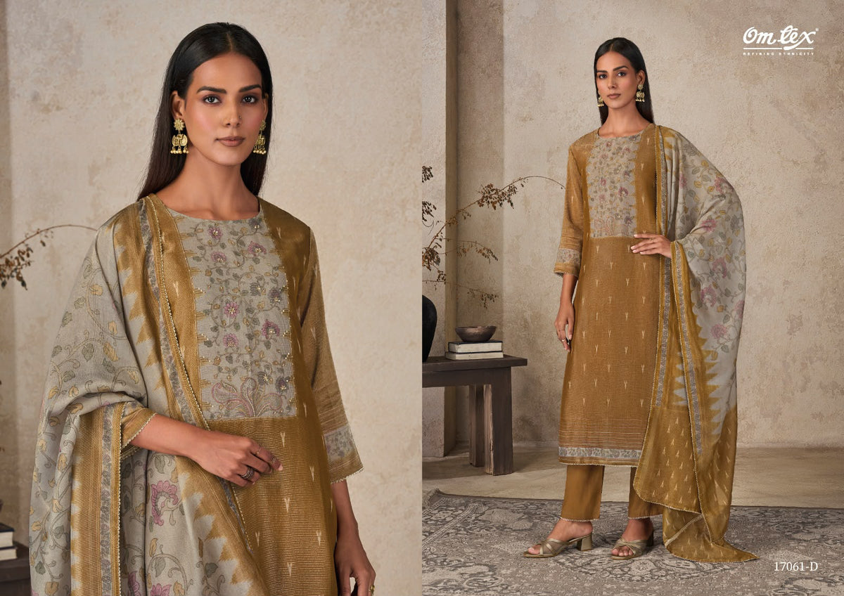 New Samaira Omtex Elora Checks Pant Style Suits Wholesaler