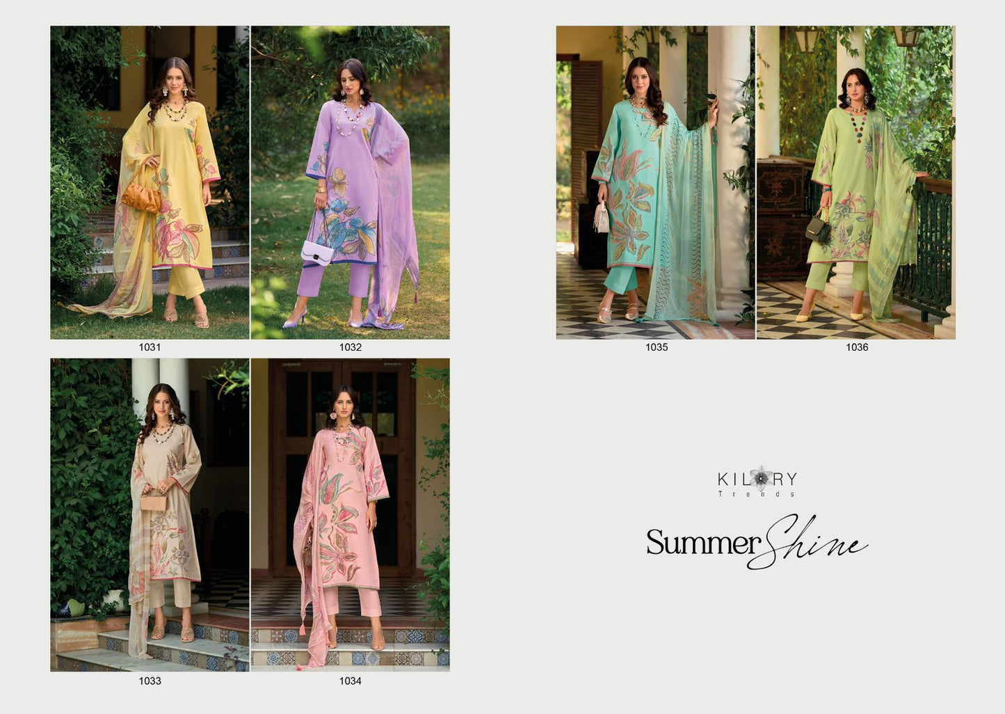 New Summer Shine Kilory Lawn Cotton Pant Style Suits Wholesale Price