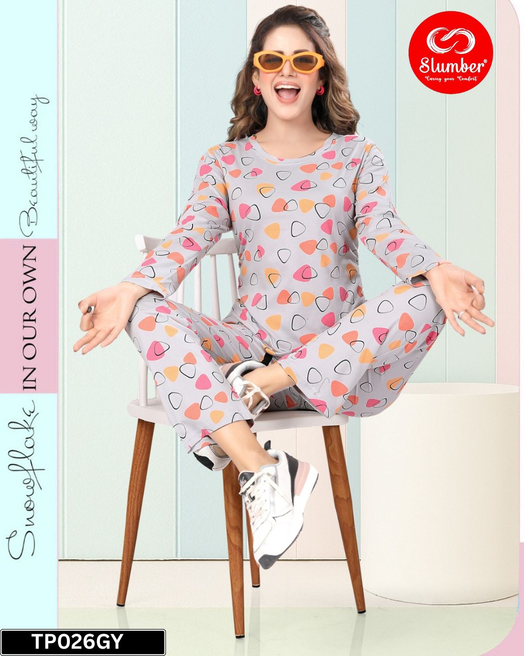 New Tp026 Slumber Cotton Full Sleeve Night Suits Manufacturer Ahmedabad