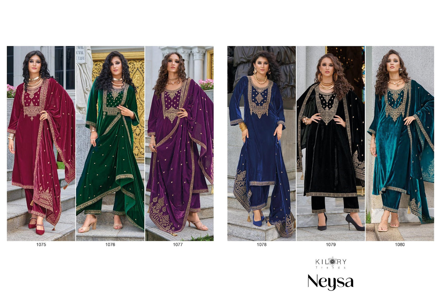 Neysa Kilory Velvet Suits Wholesale Price