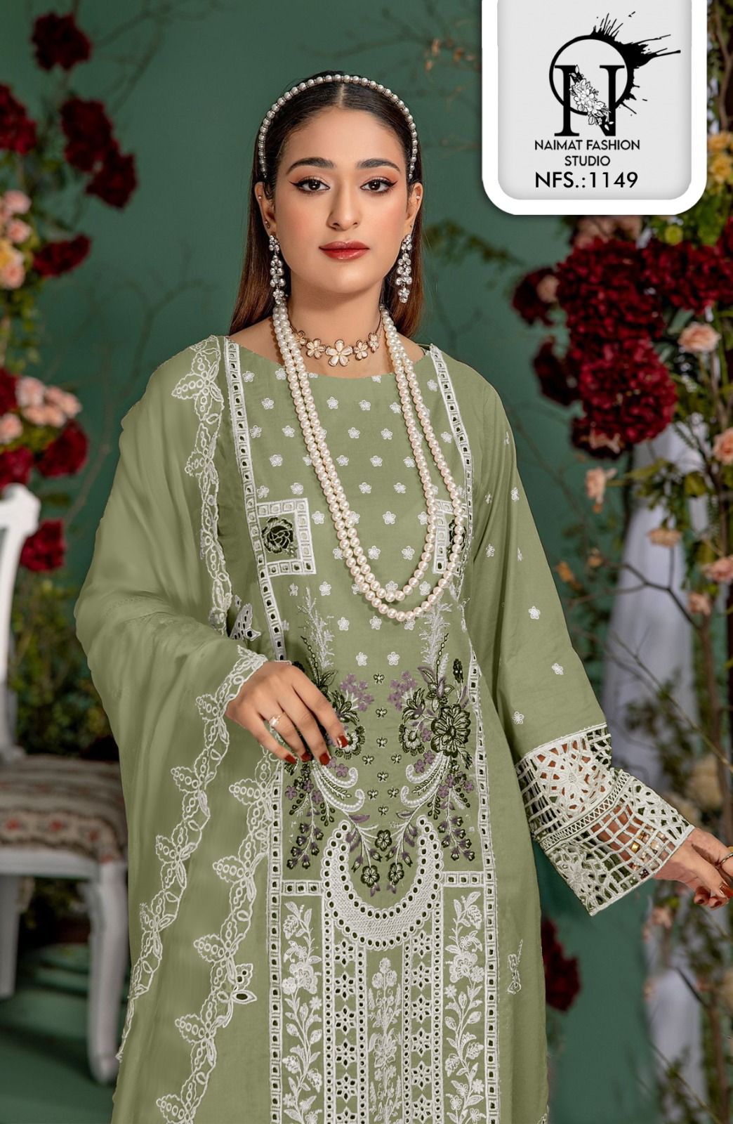 Nfs 1149 Naimat Fashion Studio Pure Fox Pakistani Readymade Suits Wholesaler Ahmedabad