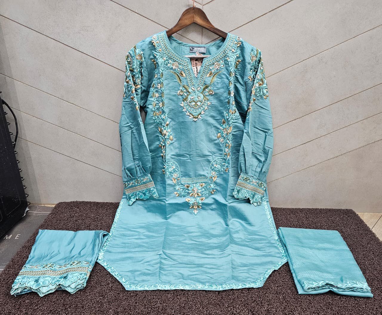 Nfs 1174 New Colours Naimat Fashion Studio Roman Silk Pakistani Readymade Suits Manufacturer