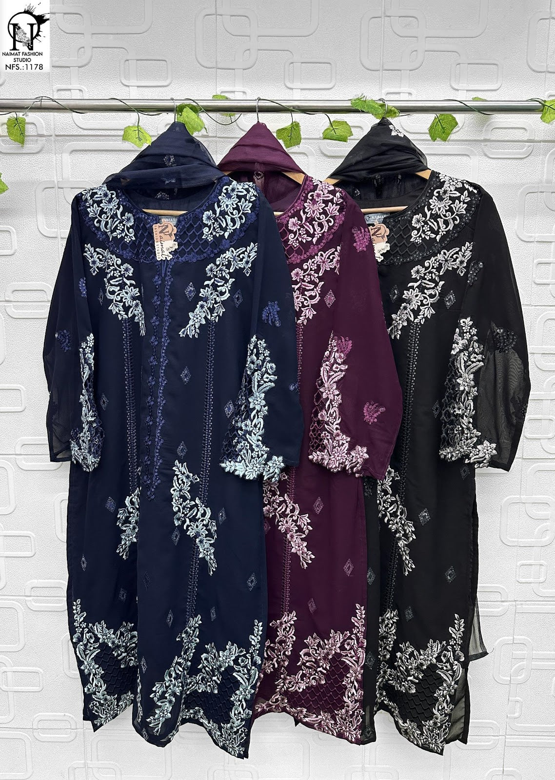 Nfs 1178 Naimat Fashion Studio Pure Fox Pakistani Readymade Suits Supplier