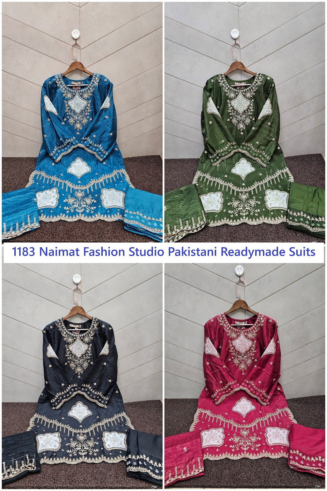 Nfs 1183 Naimat Fashion Studio Pakistani Readymade Suits Exporter