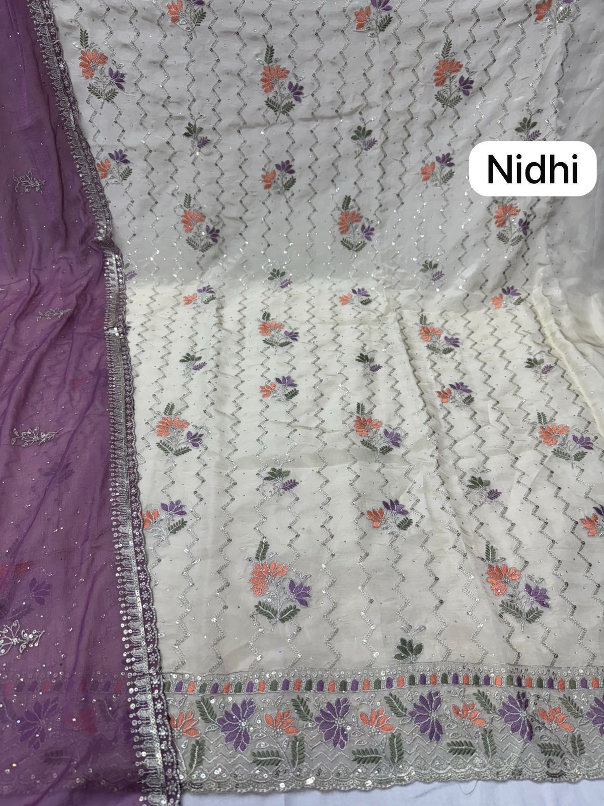 Nidhi Nayandeep Organza Salwar Suits Manufacturer Gujarat
