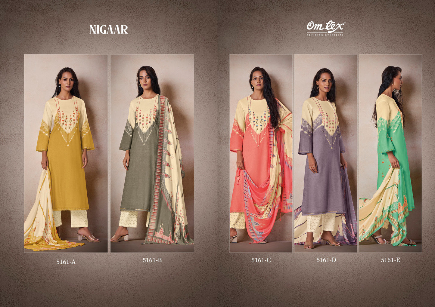 Nigaar Omtex Cotton Linen Pant Style Suits