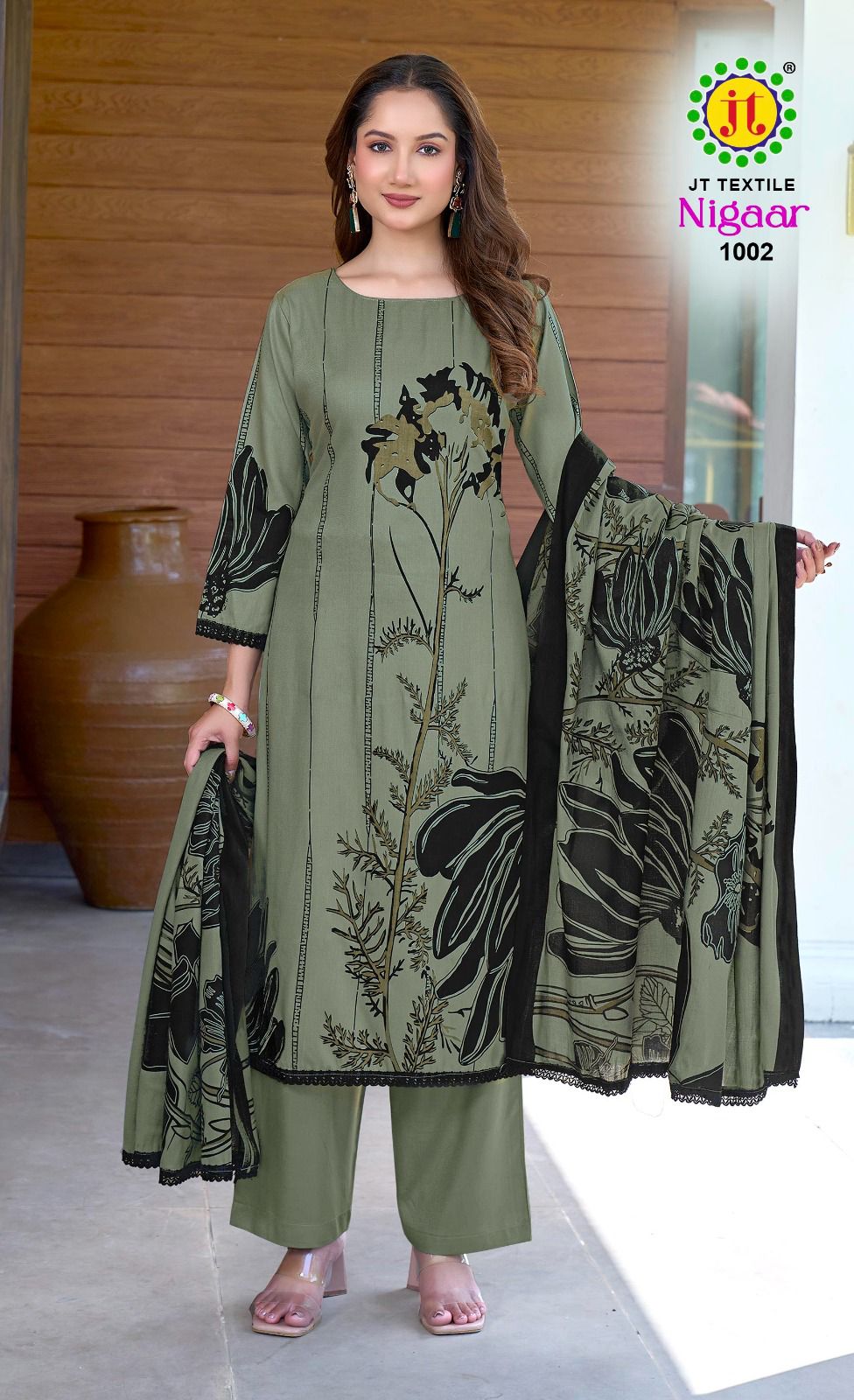 Nigaar Vol 1 Jt Rayon Pant Style Suits Wholesaler Ahmedabad