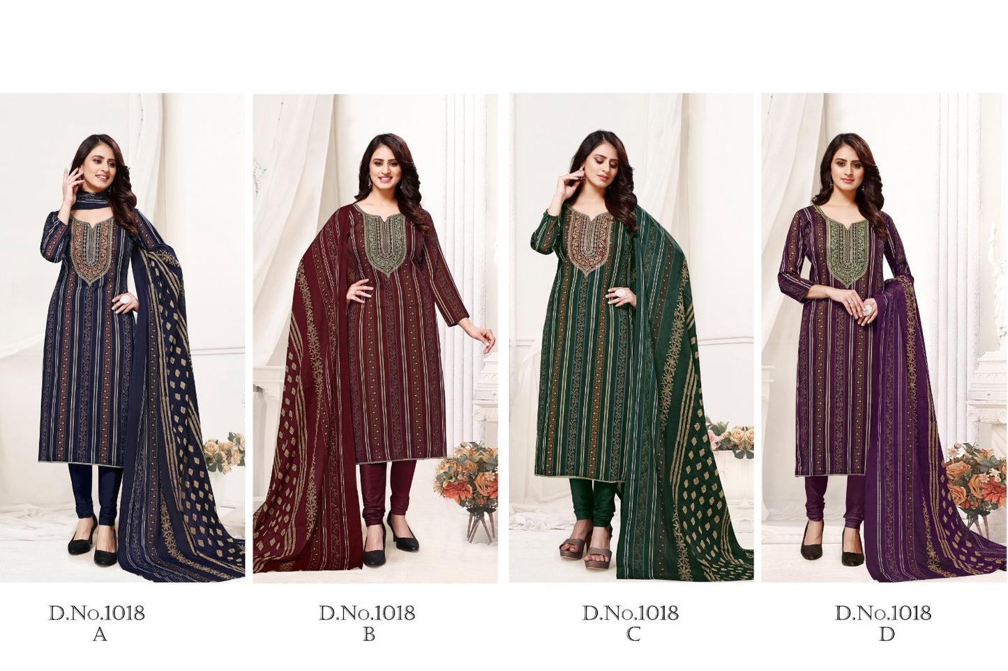 Nigahe Radhika Fashion Jam Cotton Pant Style Suits