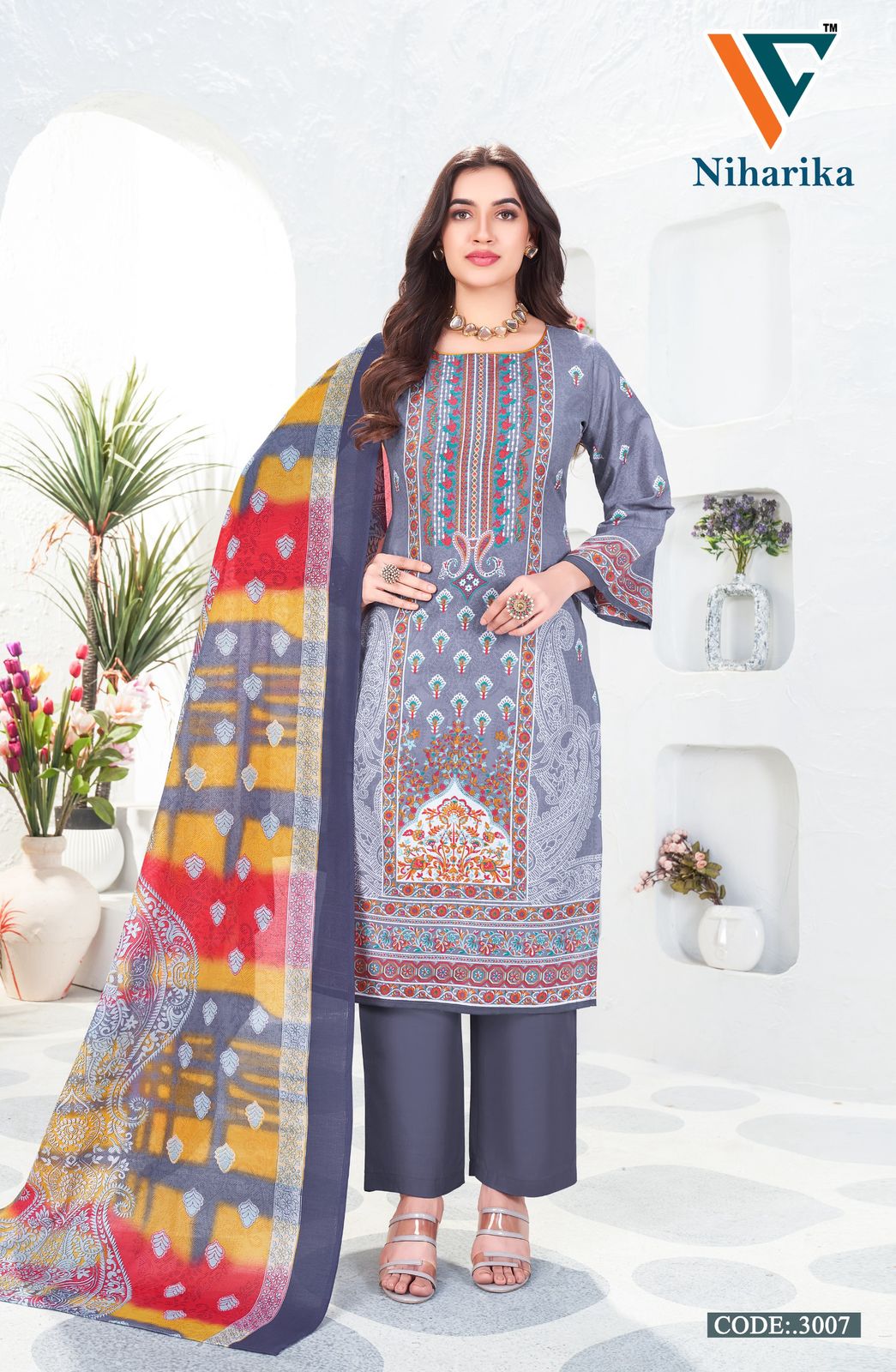 Niharika Vol 3 Vandana Creation Cotton Karachi Salwar Suits Exporter