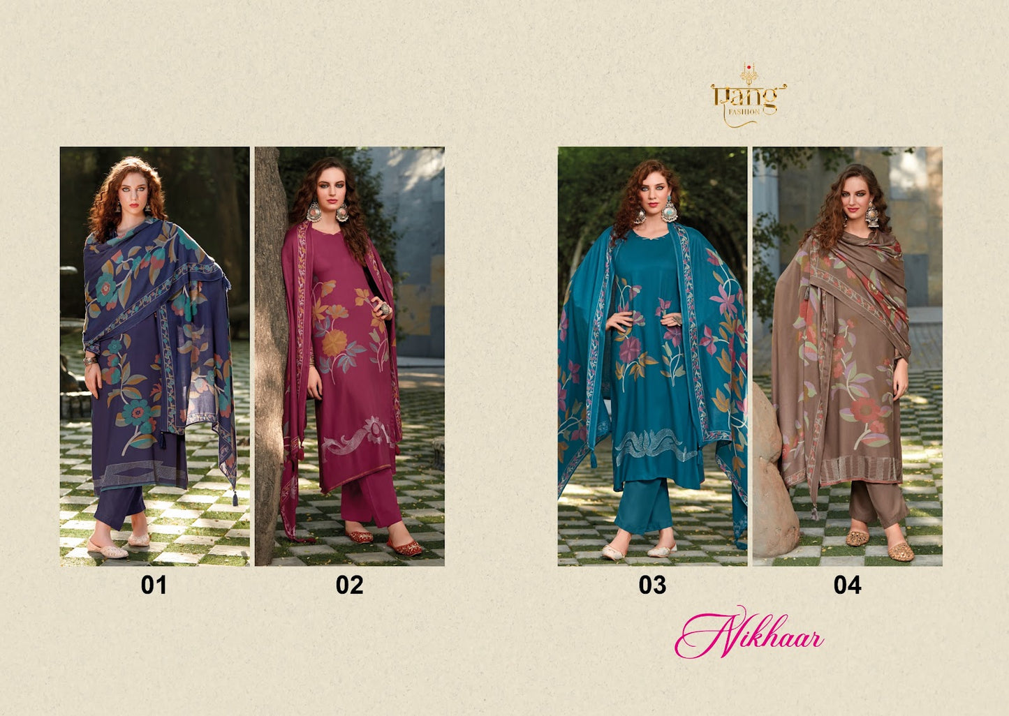 Nikhaar Rang Fashion Pashmina Suits Exporter Ahmedabad