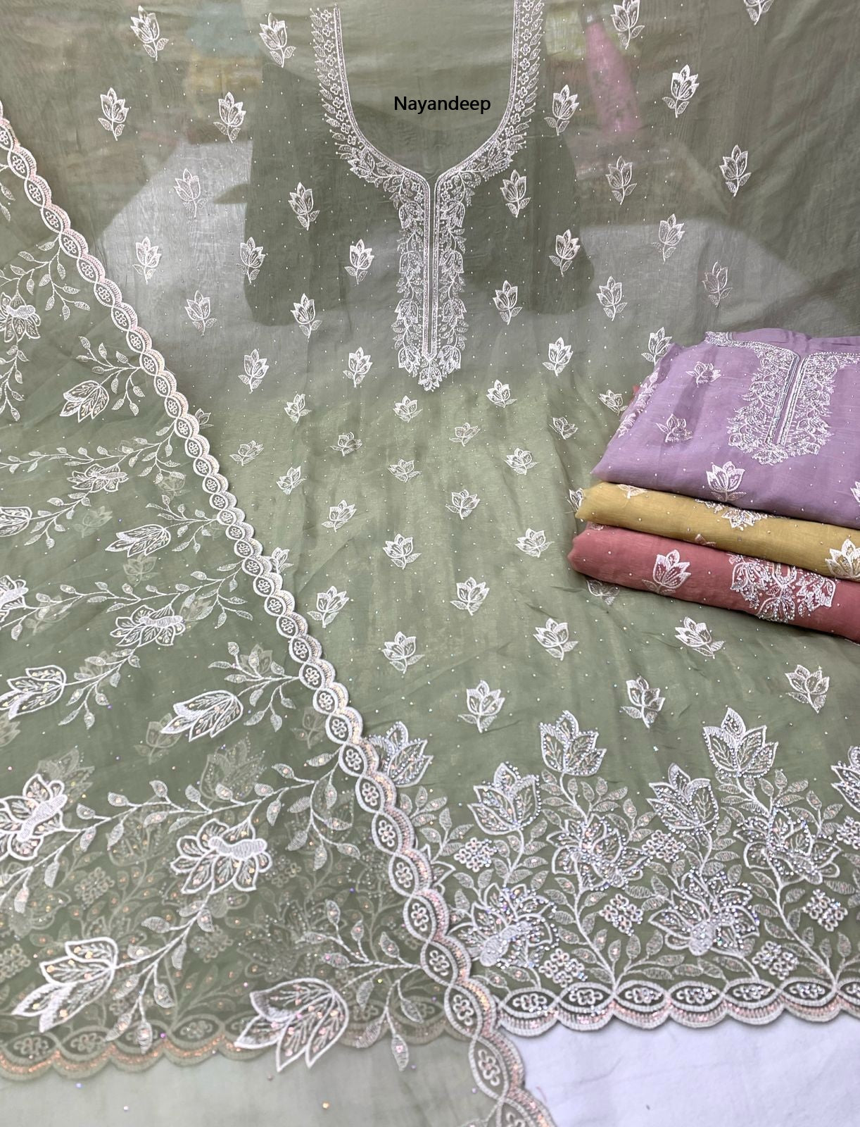 Nikita Nayandeep Rose Gold Salwar Suits Wholesale Rate